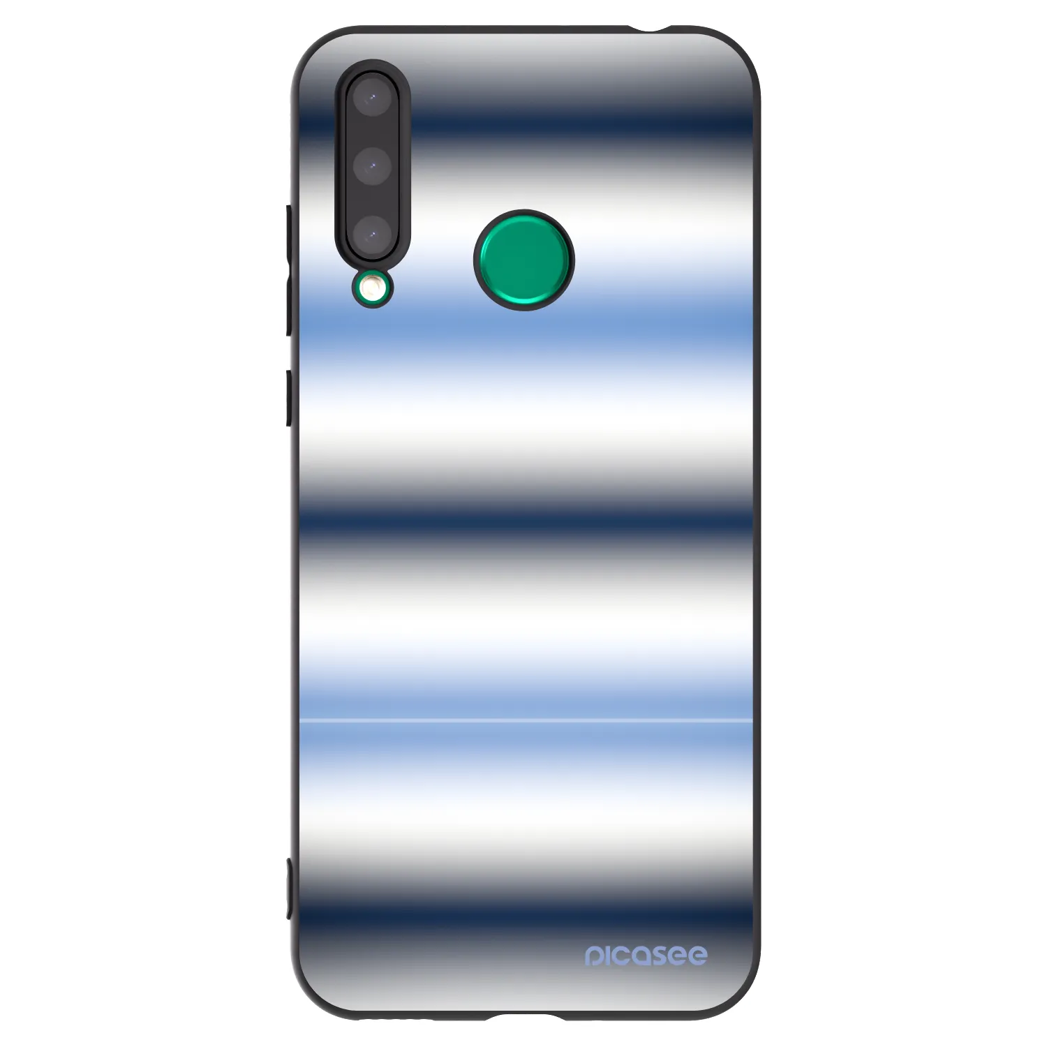 Picasee Μαύρη θήκη σιλικόνης για Honor 20 Lite - Static Lines
