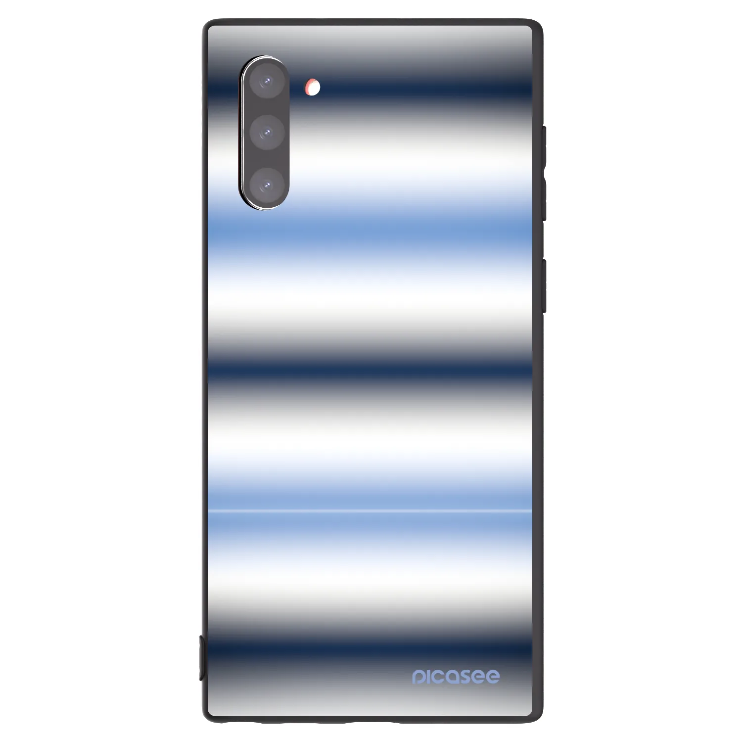 Picasee Μαύρη θήκη σιλικόνης για Samsung Galaxy Note 10 N970F - Static Lines