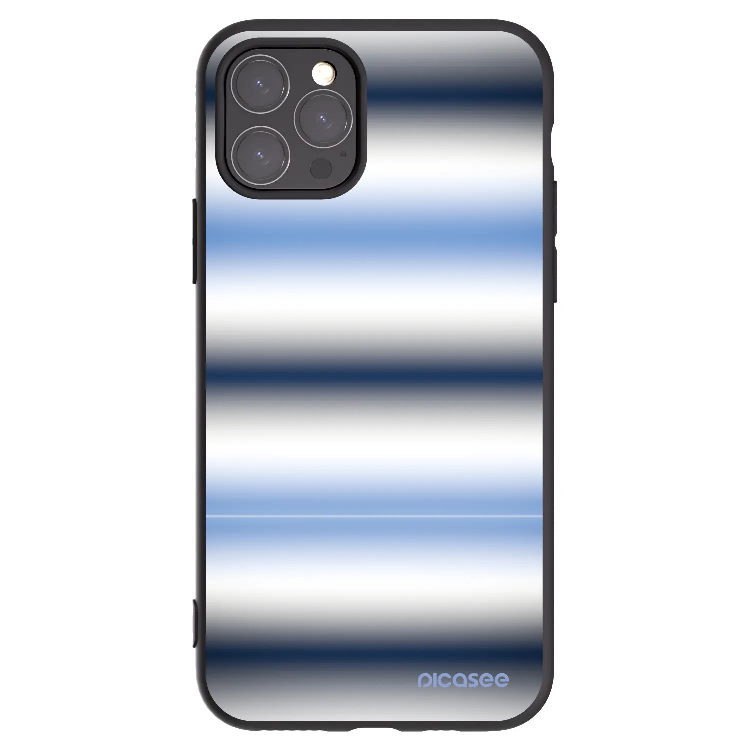Picasee Μαύρη θήκη σιλικόνης για Apple iPhone 11 Pro - Static Lines
