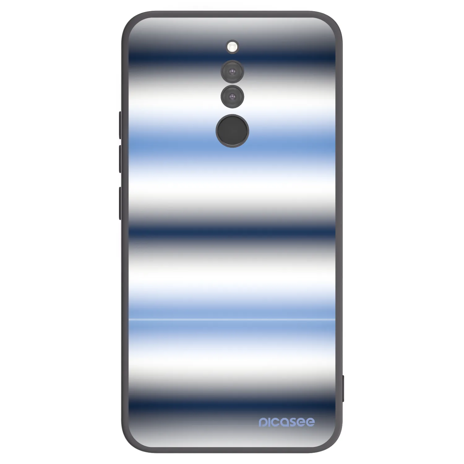 Picasee Μαύρη θήκη σιλικόνης για Xiaomi Redmi 8 - Static Lines