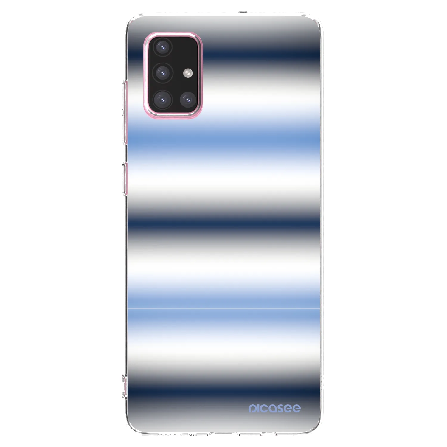 Picasee διαφανής θήκη σιλικόνης Samsung Galaxy A71 A715F - Static Lines