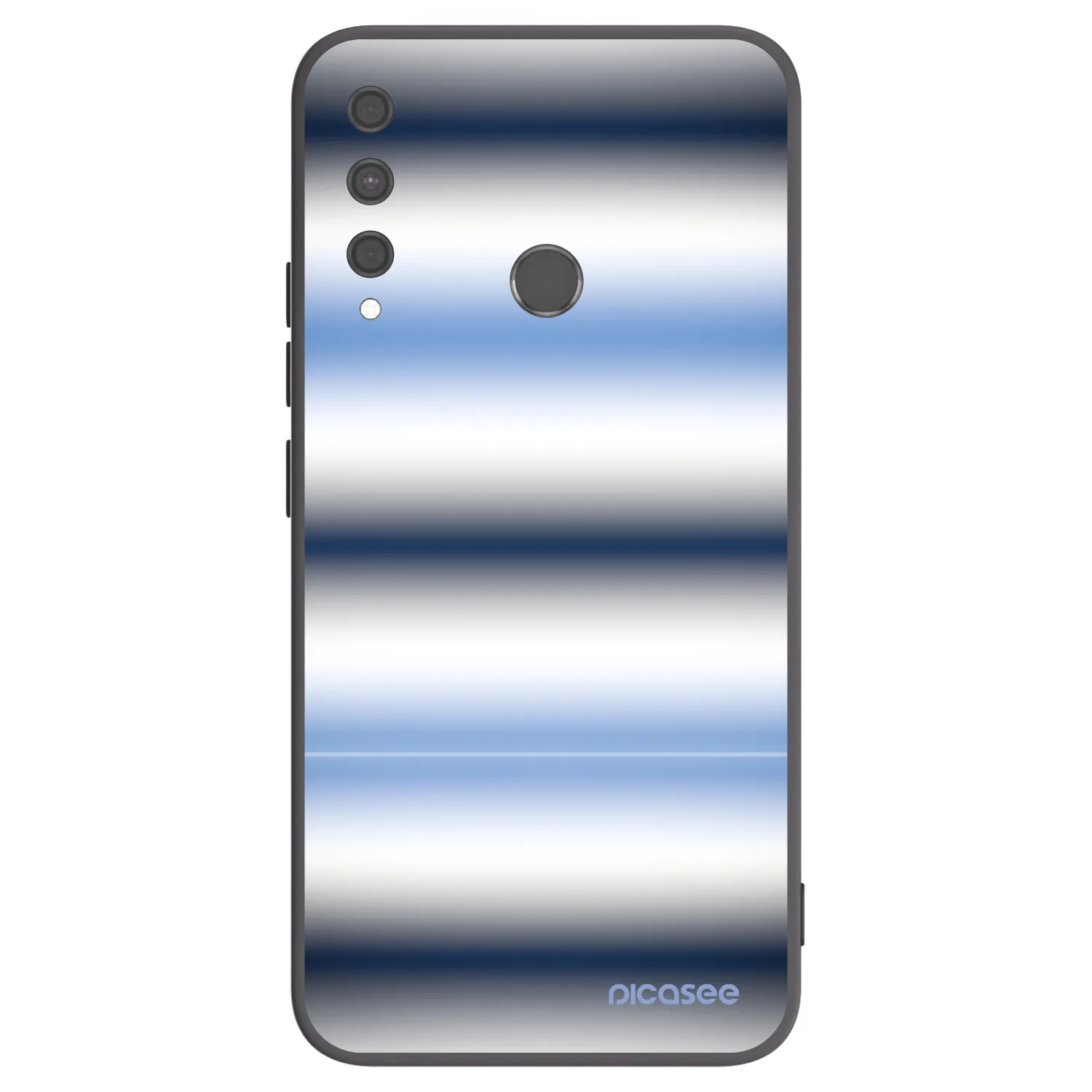 Picasee Μαύρη θήκη σιλικόνης για Huawei P40 Lite E - Static Lines