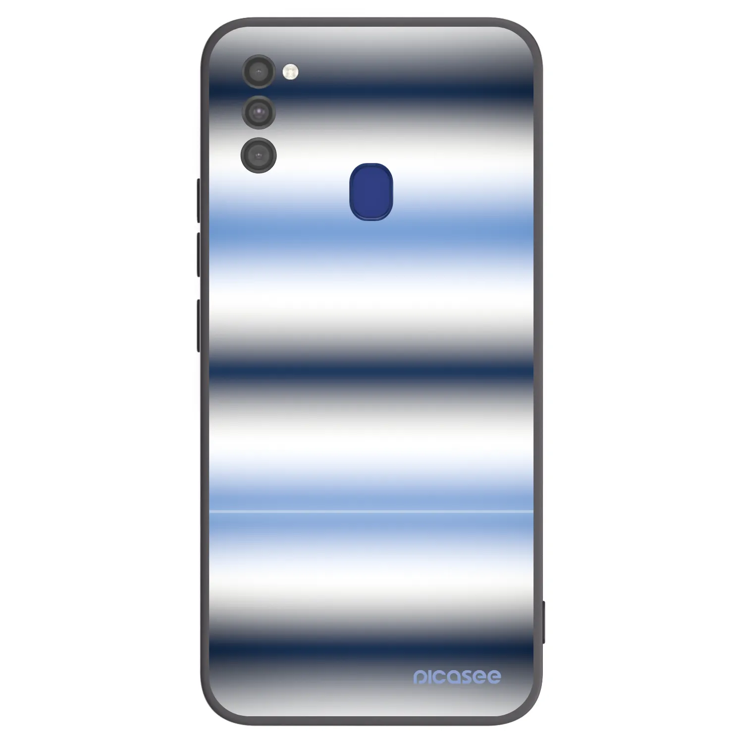 Picasee Μαύρη θήκη σιλικόνης για Samsung Galaxy M21 M215F - Static Lines