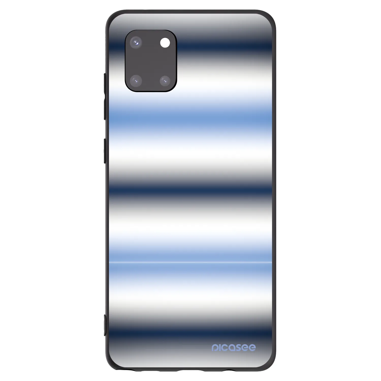 Picasee Μαύρη θήκη σιλικόνης για Samsung Galaxy Note 10 Lite N770F - Static Lines