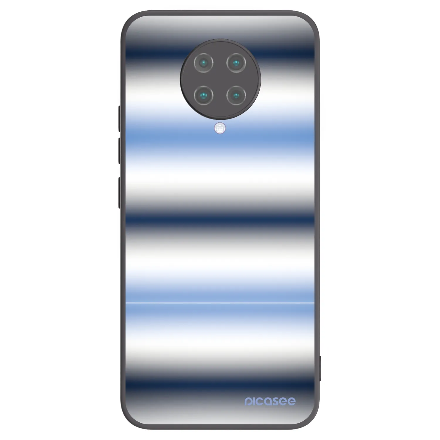 Picasee Μαύρη θήκη σιλικόνης για Xiaomi Poco F2 Pro - Static Lines