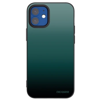Picasee Μαύρη θήκη σιλικόνης για Apple iPhone 12 mini - Verdant Fade