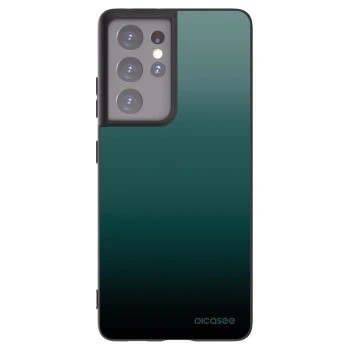 Picasee Μαύρη θήκη σιλικόνης για Samsung Galaxy S21 Ultra 5G G998B - Verdant Fade