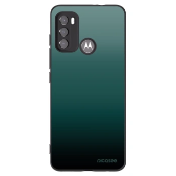 Picasee Μαύρη θήκη σιλικόνης για Motorola Moto G60 - Verdant Fade