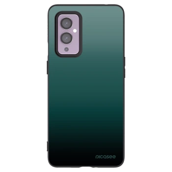 Picasee Μαύρη θήκη σιλικόνης για OnePlus 9 - Verdant Fade