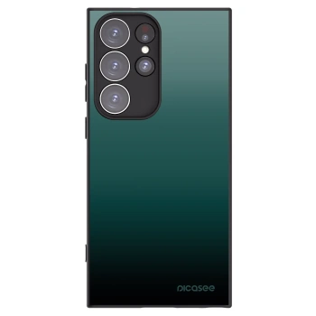 Picasee Μαύρη θήκη σιλικόνης για Samsung Galaxy S23 Ultra 5G - Verdant Fade