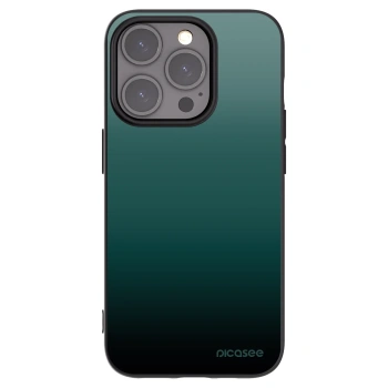 Picasee Μαύρη θήκη σιλικόνης για Apple iPhone 15 Pro - Verdant Fade