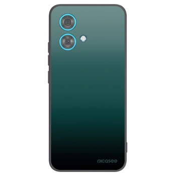 Picasee Μαύρη θήκη σιλικόνης για Motorola Edge 40 Neo - Verdant Fade
