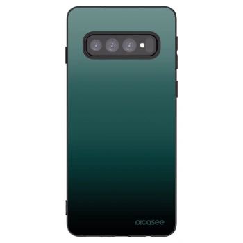 Picasee Μαύρη θήκη σιλικόνης για Samsung Galaxy S10 G973 - Verdant Fade
