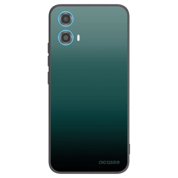 Picasee Μαύρη θήκη σιλικόνης για Motorola Moto G34 5G - Verdant Fade