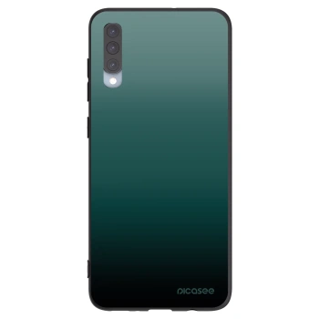 Picasee Μαύρη θήκη σιλικόνης για Samsung Galaxy A70 A705F - Verdant Fade