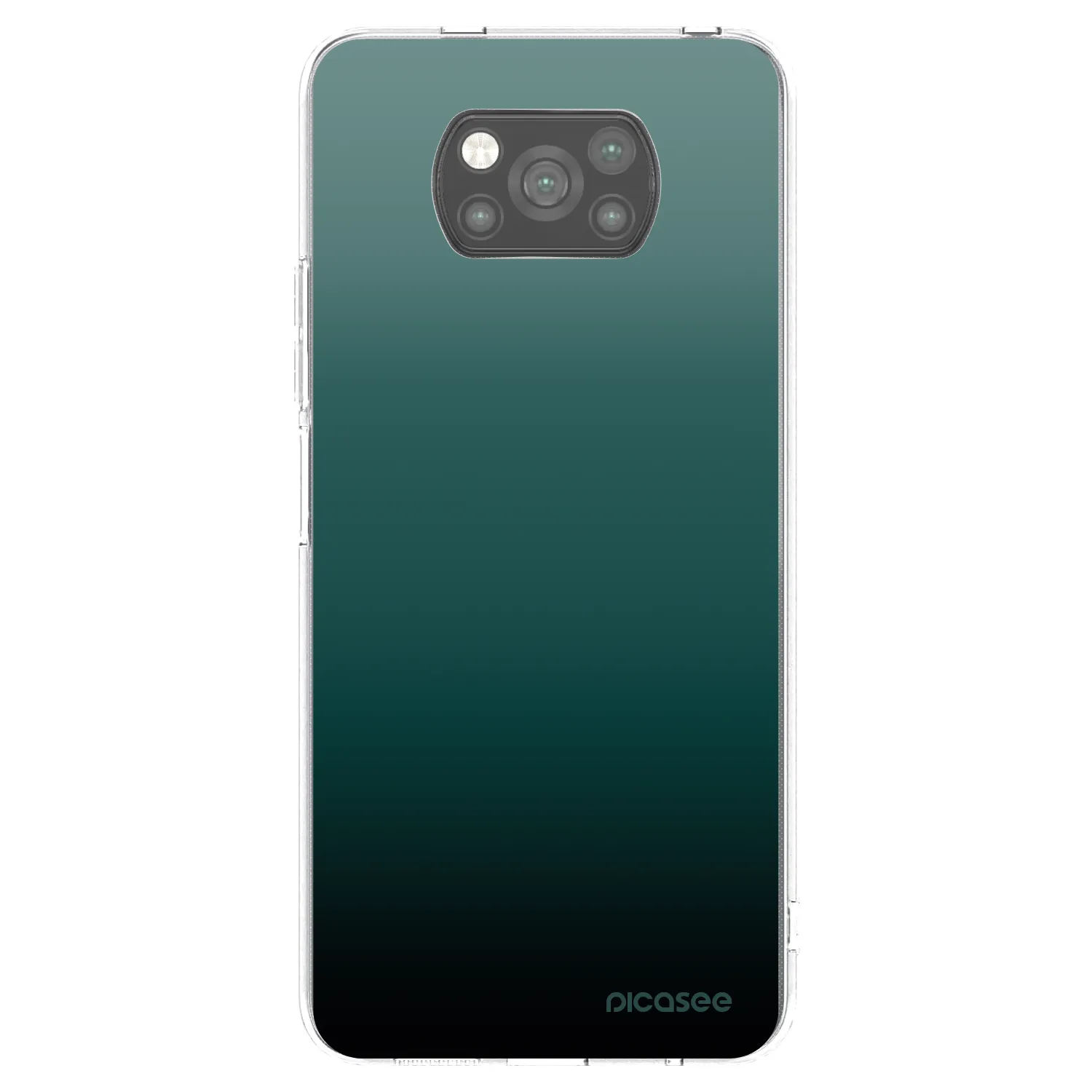 Picasee Μαύρη θήκη σιλικόνης για Xiaomi Poco X3 - Verdant Fade