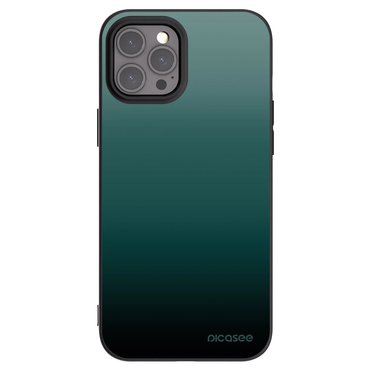 Picasee Μαύρη θήκη σιλικόνης για Apple iPhone 12 Pro Max - Verdant Fade