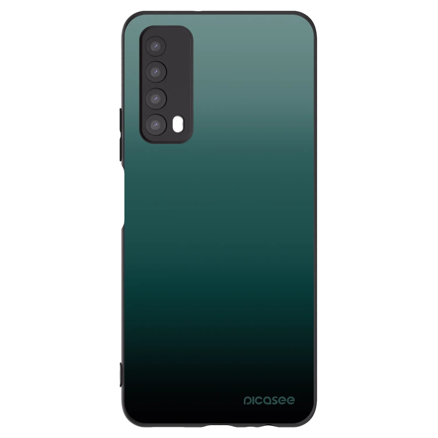Picasee Μαύρη θήκη σιλικόνης για Huawei P Smart 2021 - Verdant Fade
