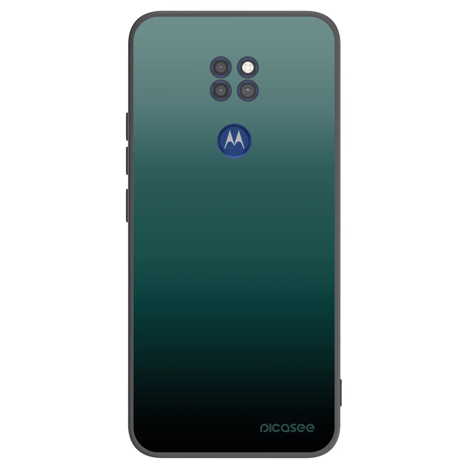 Picasee Μαύρη θήκη σιλικόνης για Motorola Moto G9 Play - Verdant Fade