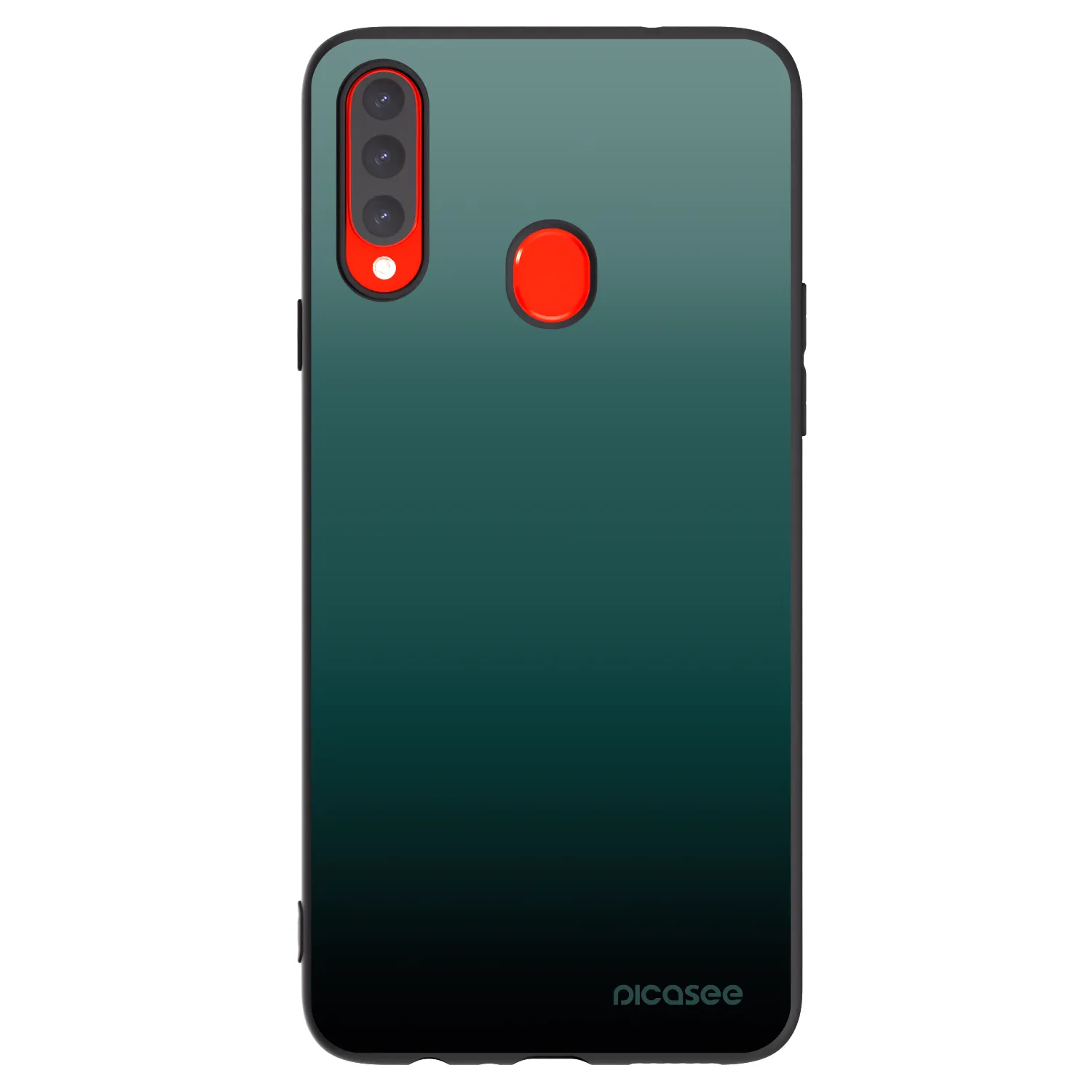 Picasee Μαύρη θήκη σιλικόνης για Samsung Galaxy A20s - Verdant Fade