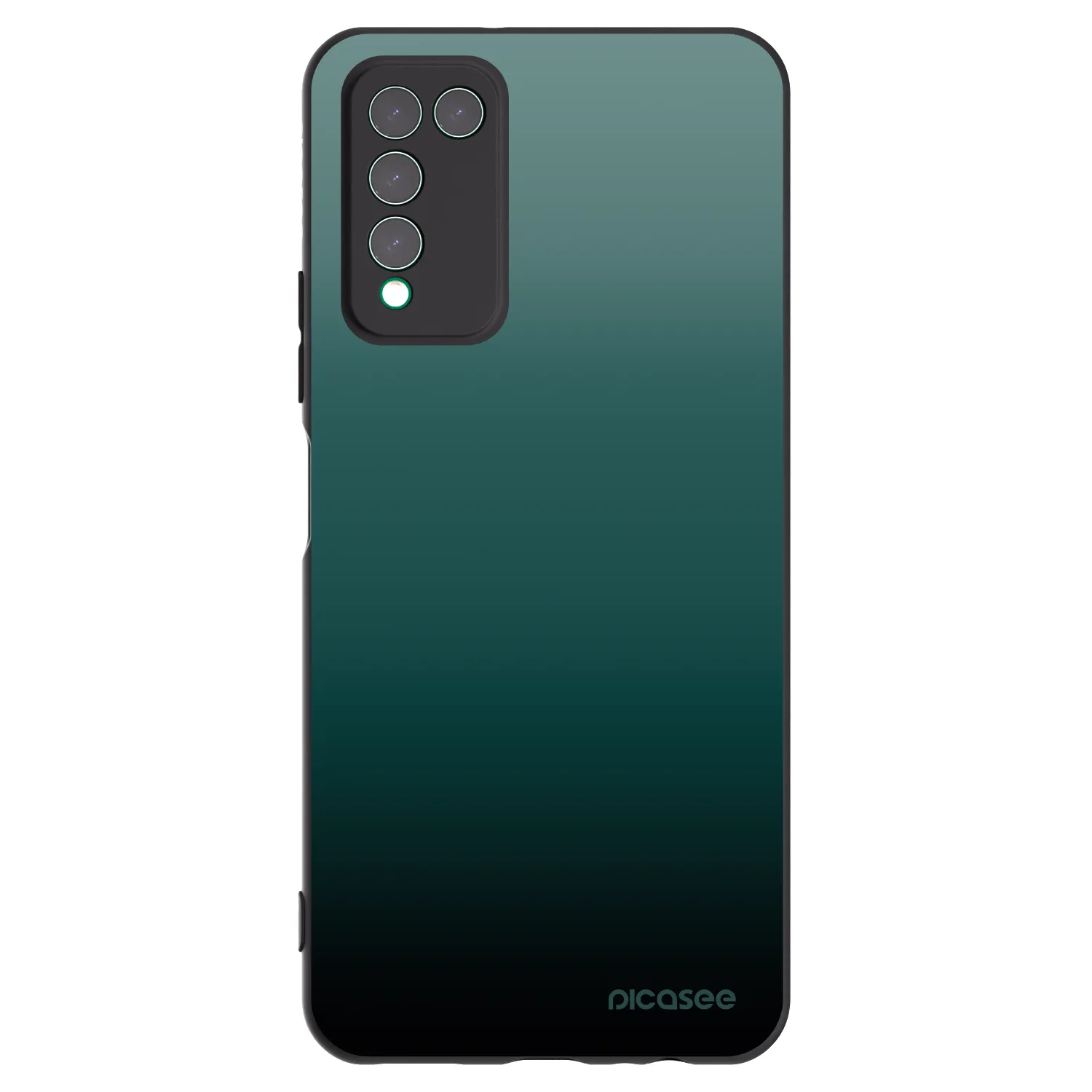 Picasee Μαύρη θήκη σιλικόνης για Honor 10X Lite - Verdant Fade