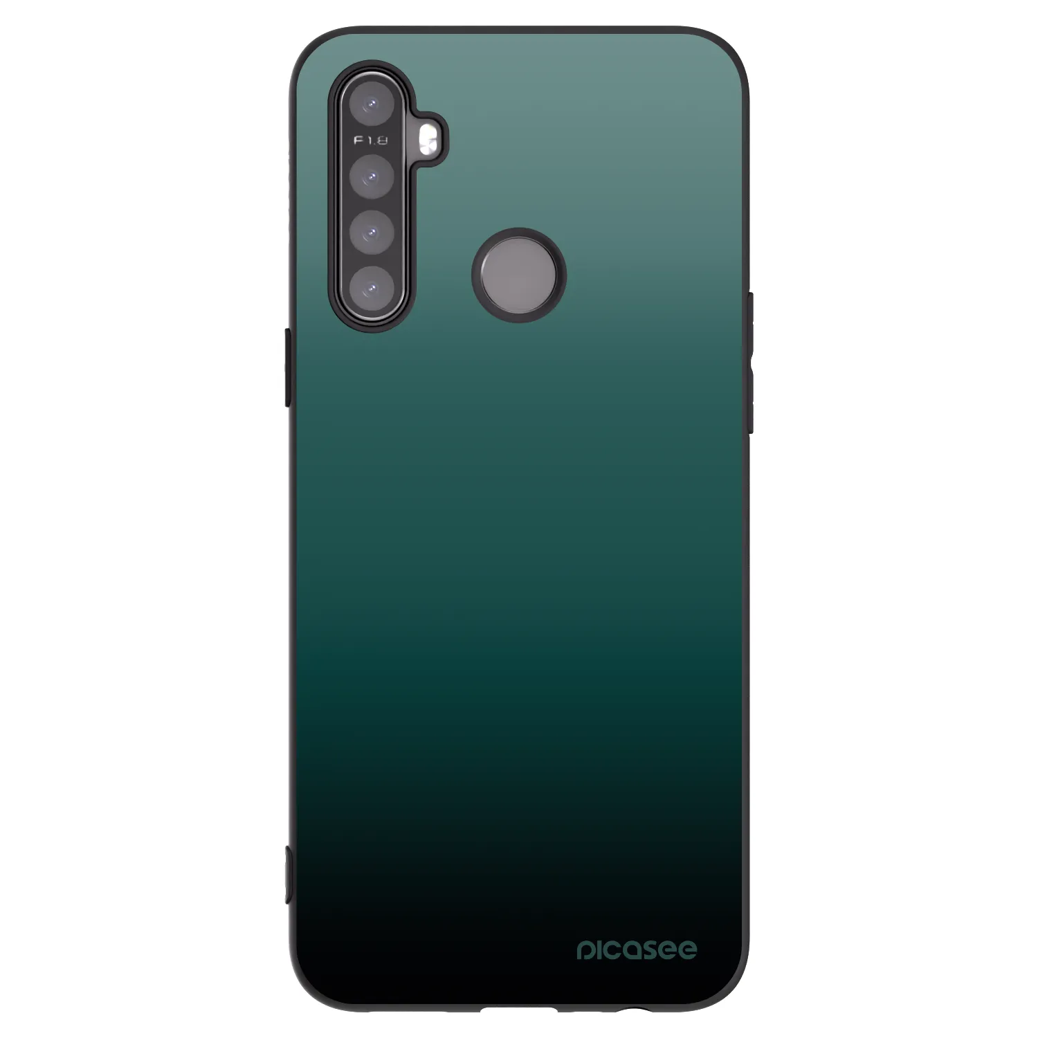 Picasee Μαύρη θήκη σιλικόνης για Realme 6i - Verdant Fade