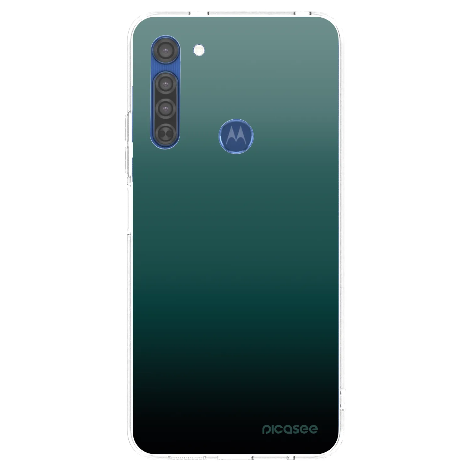 Picasee διαφανής θήκη σιλικόνης Motorola Moto G8 - Verdant Fade