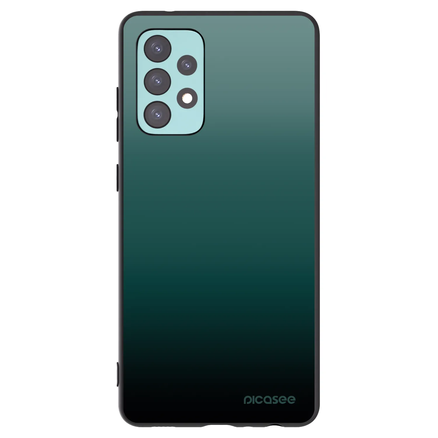 Picasee Μαύρη θήκη σιλικόνης για Samsung Galaxy A72 A725F - Verdant Fade