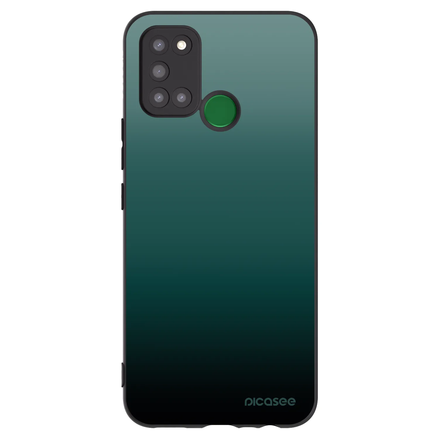 Picasee Μαύρη θήκη σιλικόνης για Realme 7i - Verdant Fade