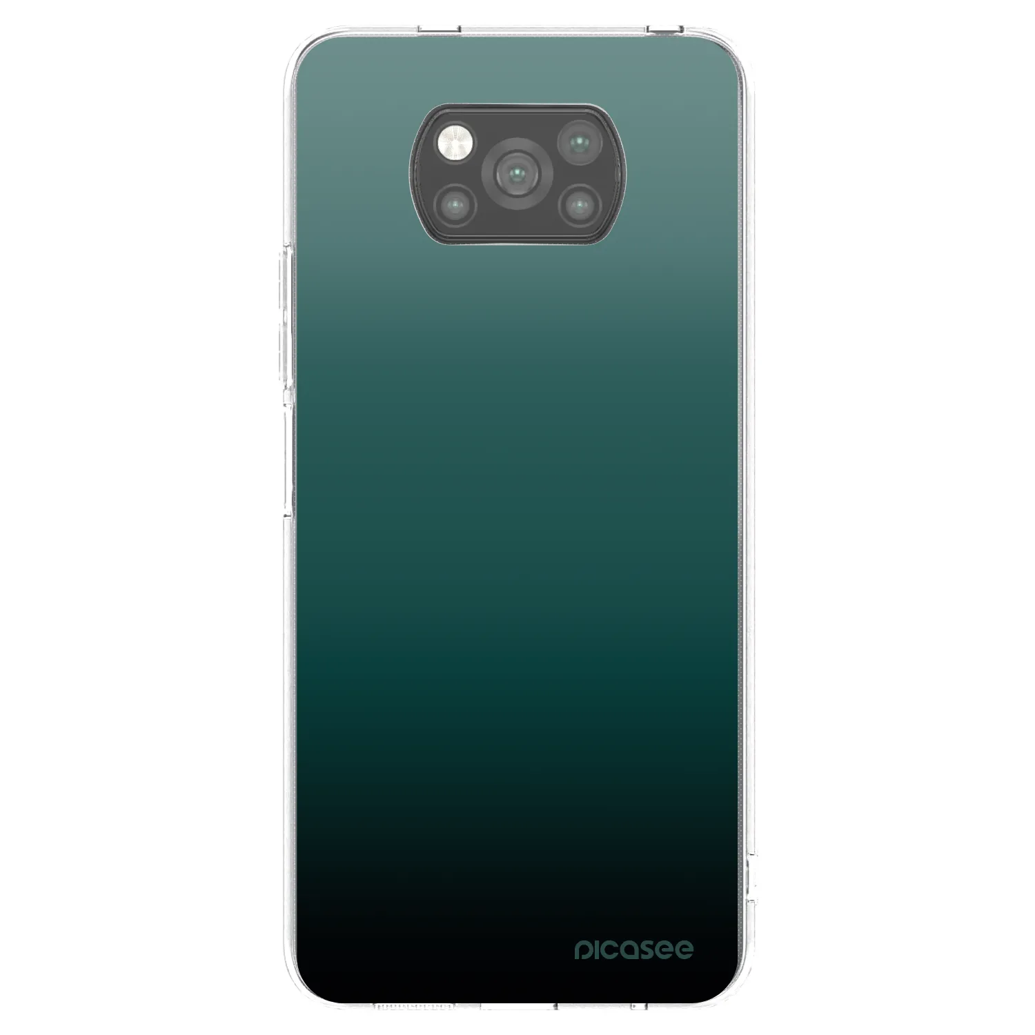 Picasee Μαύρη θήκη σιλικόνης για Xiaomi Poco X3 Pro - Verdant Fade