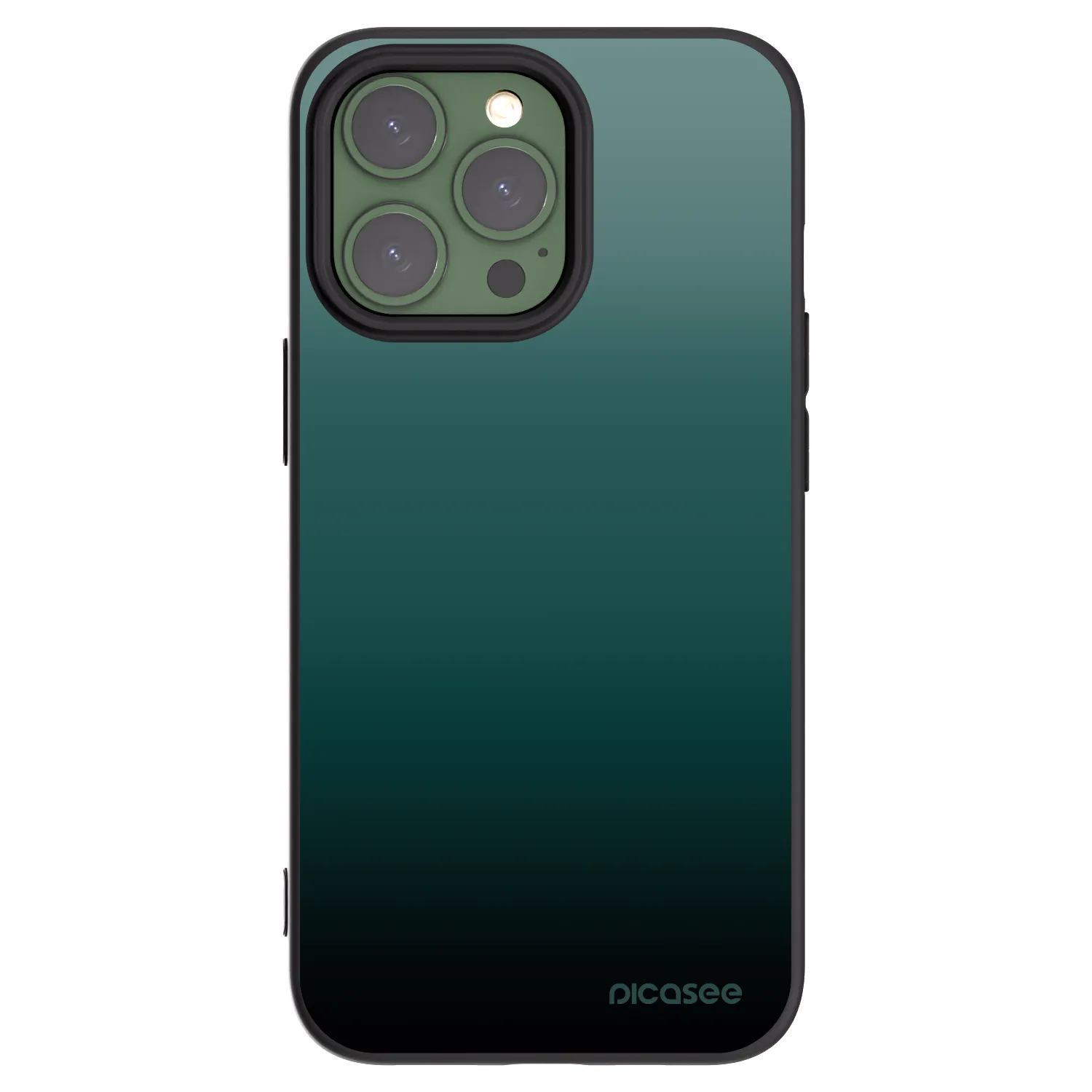 Picasee Μαύρη θήκη σιλικόνης για Apple iPhone 13 Pro - Verdant Fade