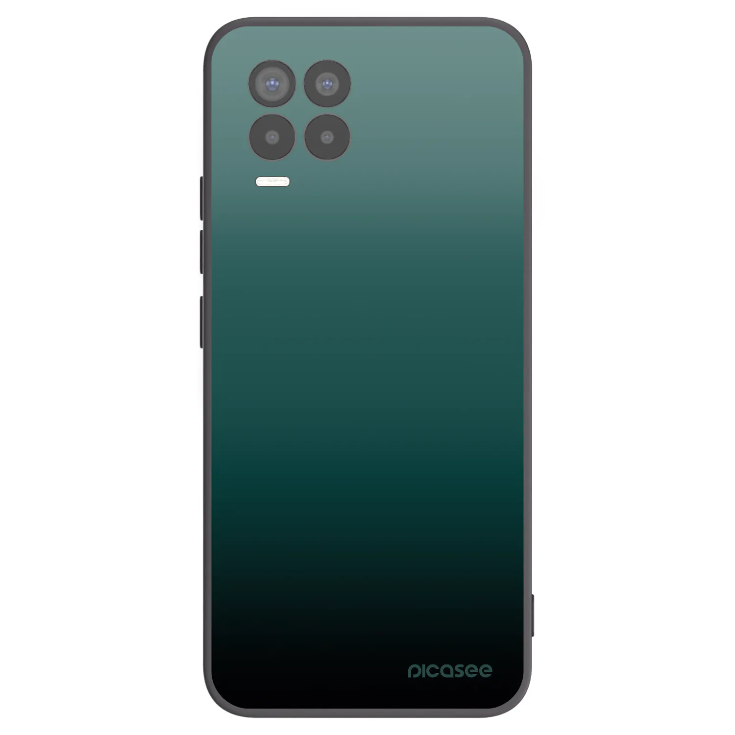 Picasee Μαύρη θήκη σιλικόνης για Realme 8 4G - Verdant Fade