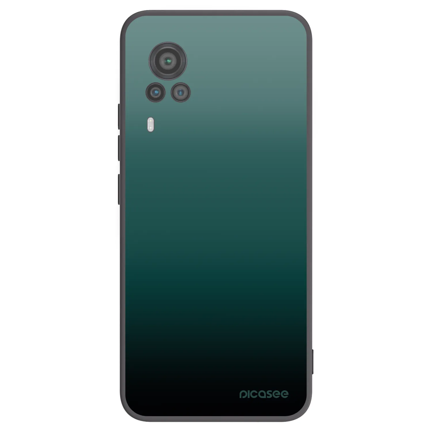 Picasee Μαύρη θήκη σιλικόνης για Vivo X60 Pro 5G - Verdant Fade