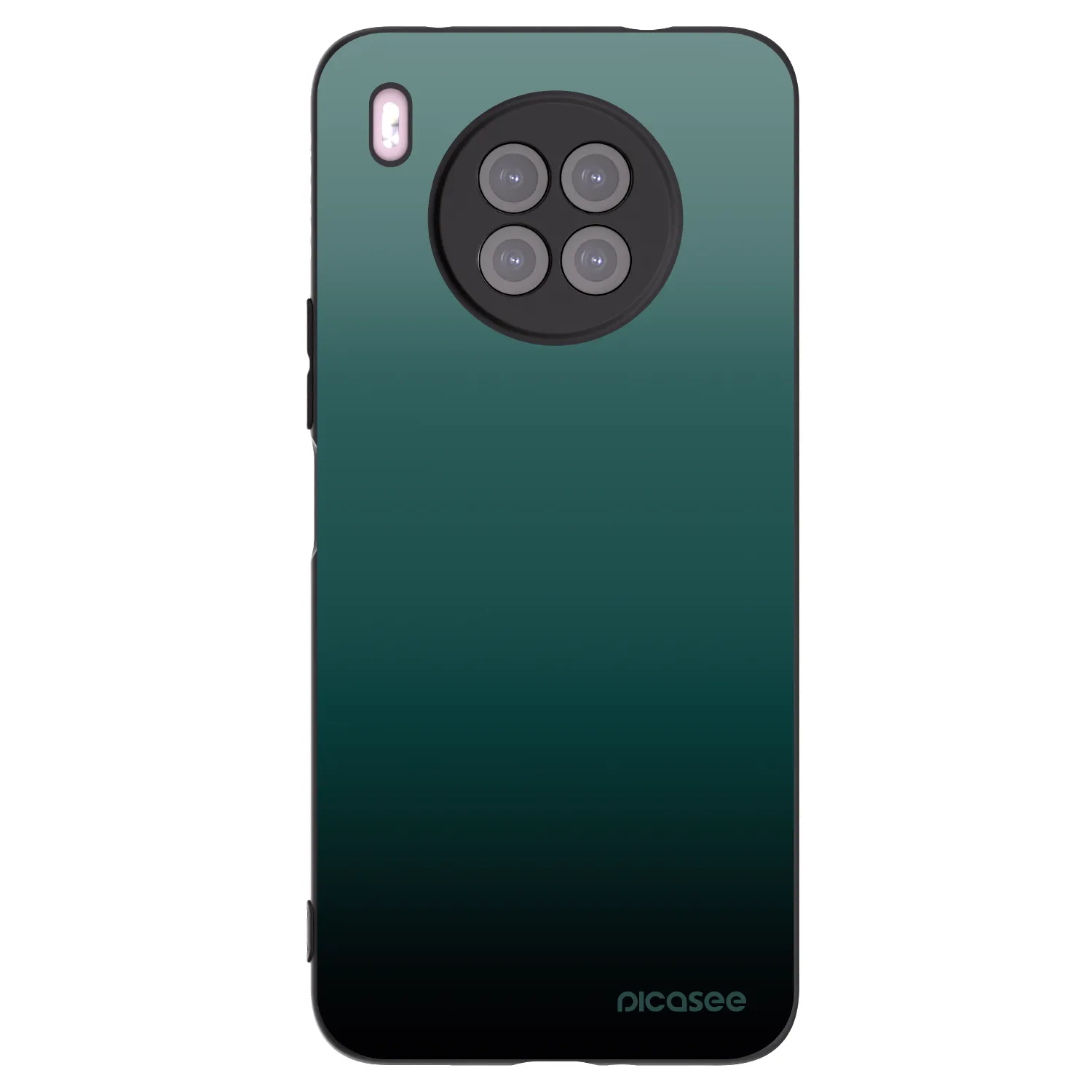 Picasee Μαύρη θήκη σιλικόνης για Huawei Nova 8i - Verdant Fade