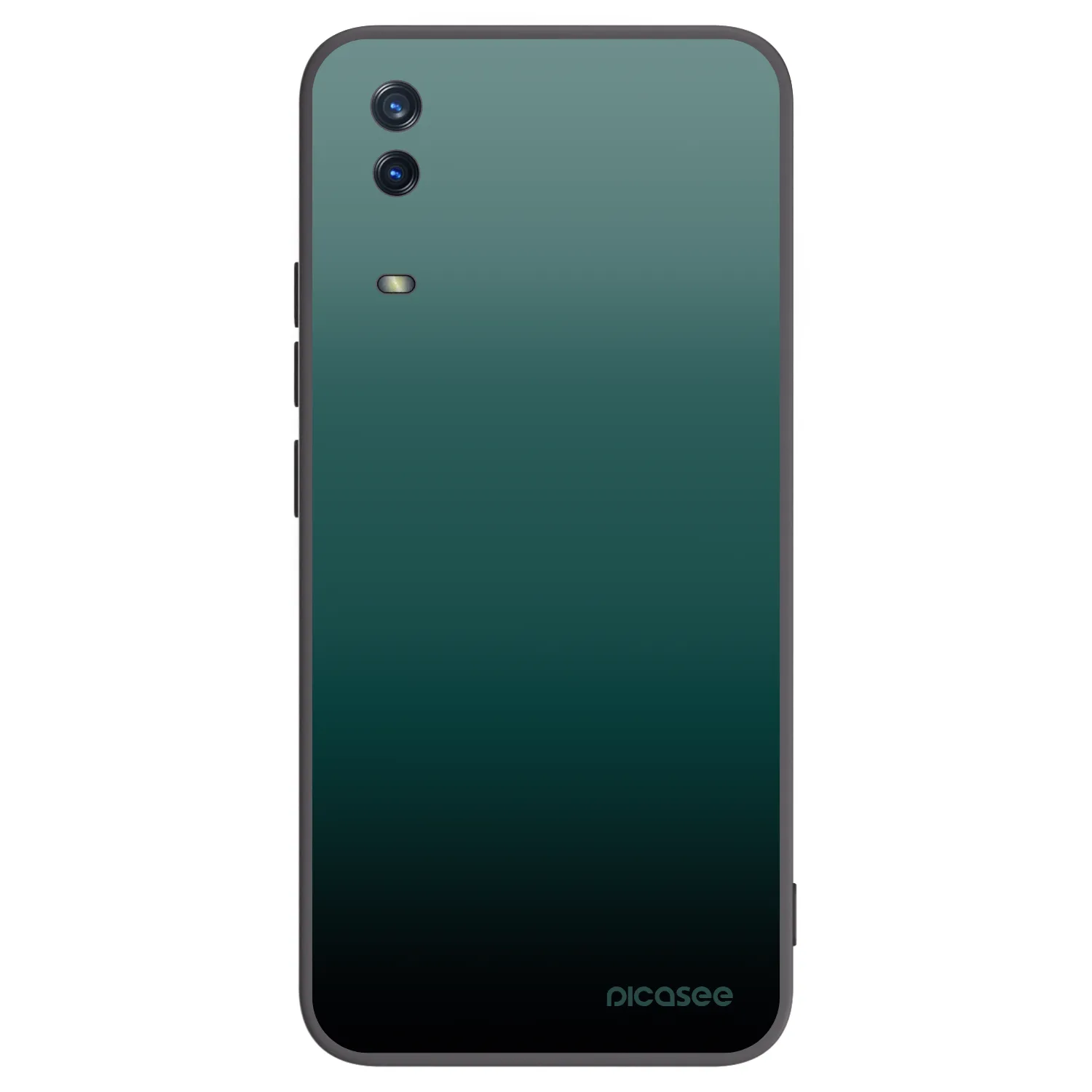 Picasee Μαύρη θήκη σιλικόνης για Vivo Y11s - Verdant Fade