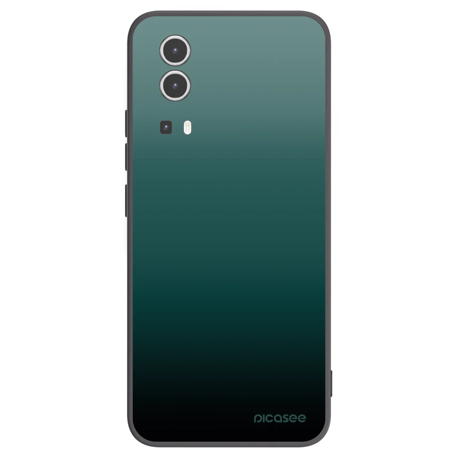 Picasee Μαύρη θήκη σιλικόνης για Vivo Y72 5G - Verdant Fade