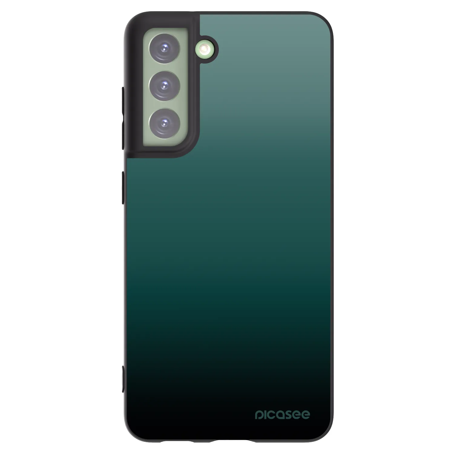Picasee Μαύρη θήκη σιλικόνης για Samsung Galaxy S21 FE 5G - Verdant Fade