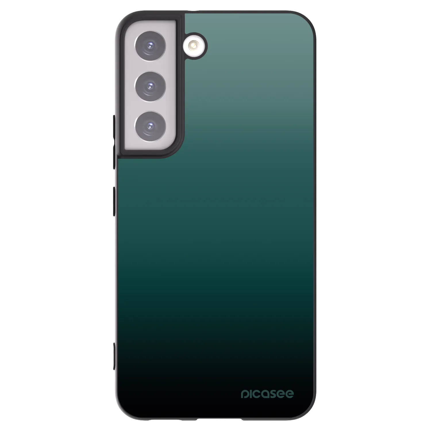 Picasee Μαύρη θήκη σιλικόνης για Samsung Galaxy S22 5G - Verdant Fade