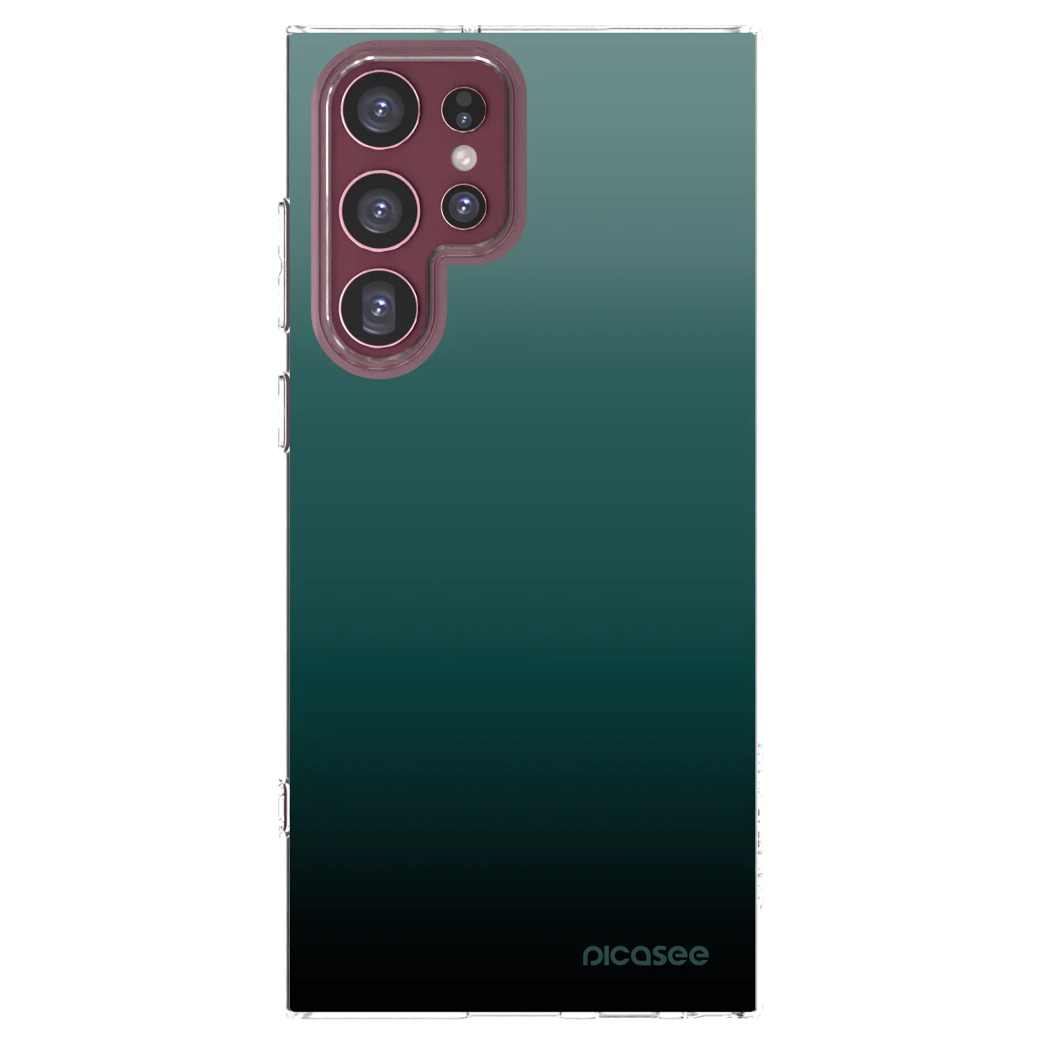 Picasee διαφανής θήκη σιλικόνης Samsung Galaxy S22 Ultra 5G - Verdant Fade