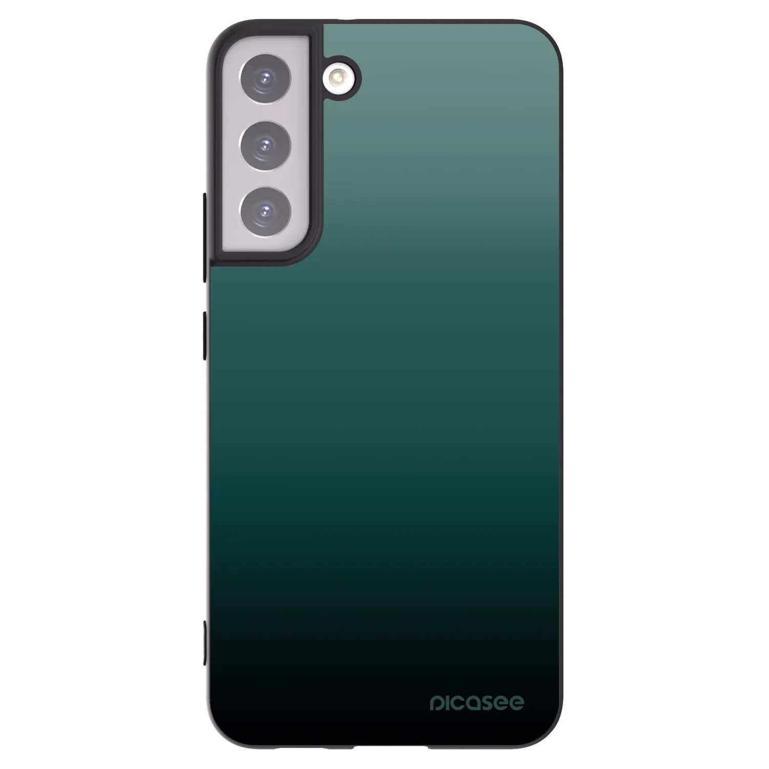 Picasee Μαύρη θήκη σιλικόνης για Samsung Galaxy S22+ 5G - Verdant Fade