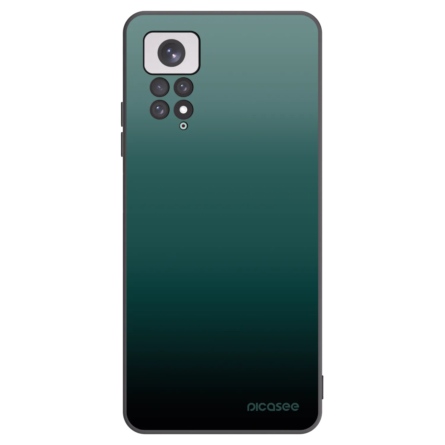 Picasee Μαύρη θήκη σιλικόνης για Xiaomi Redmi Note 11 - Verdant Fade