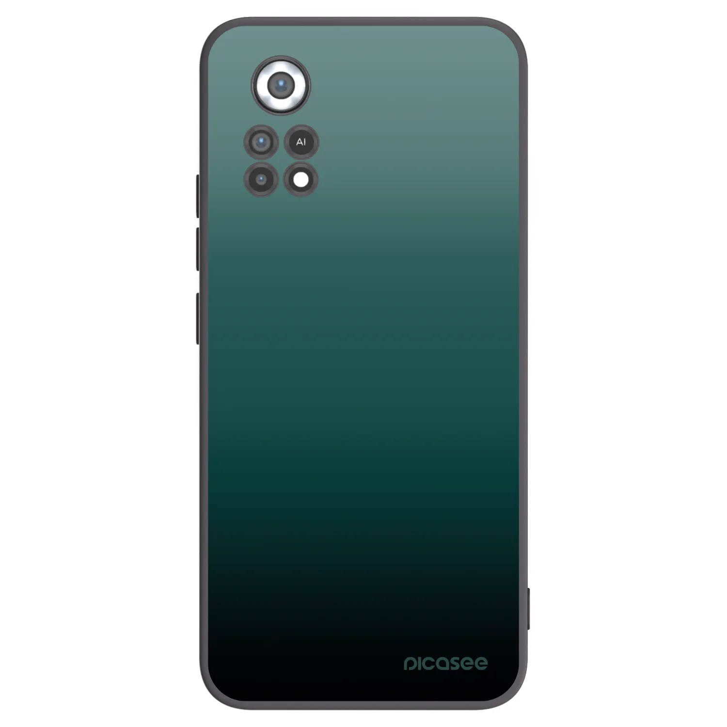Picasee Μαύρη θήκη σιλικόνης για Xiaomi Poco X4 Pro 5G - Verdant Fade