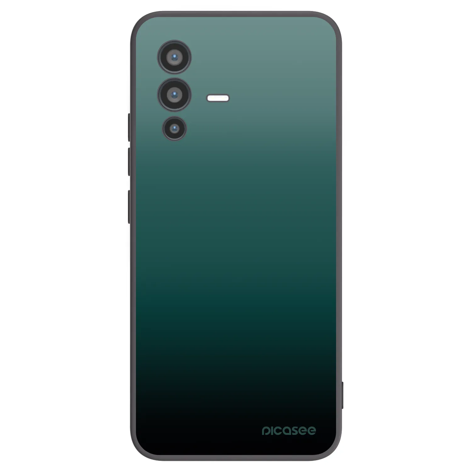 Picasee Μαύρη θήκη σιλικόνης για Vivo V23 5G - Verdant Fade