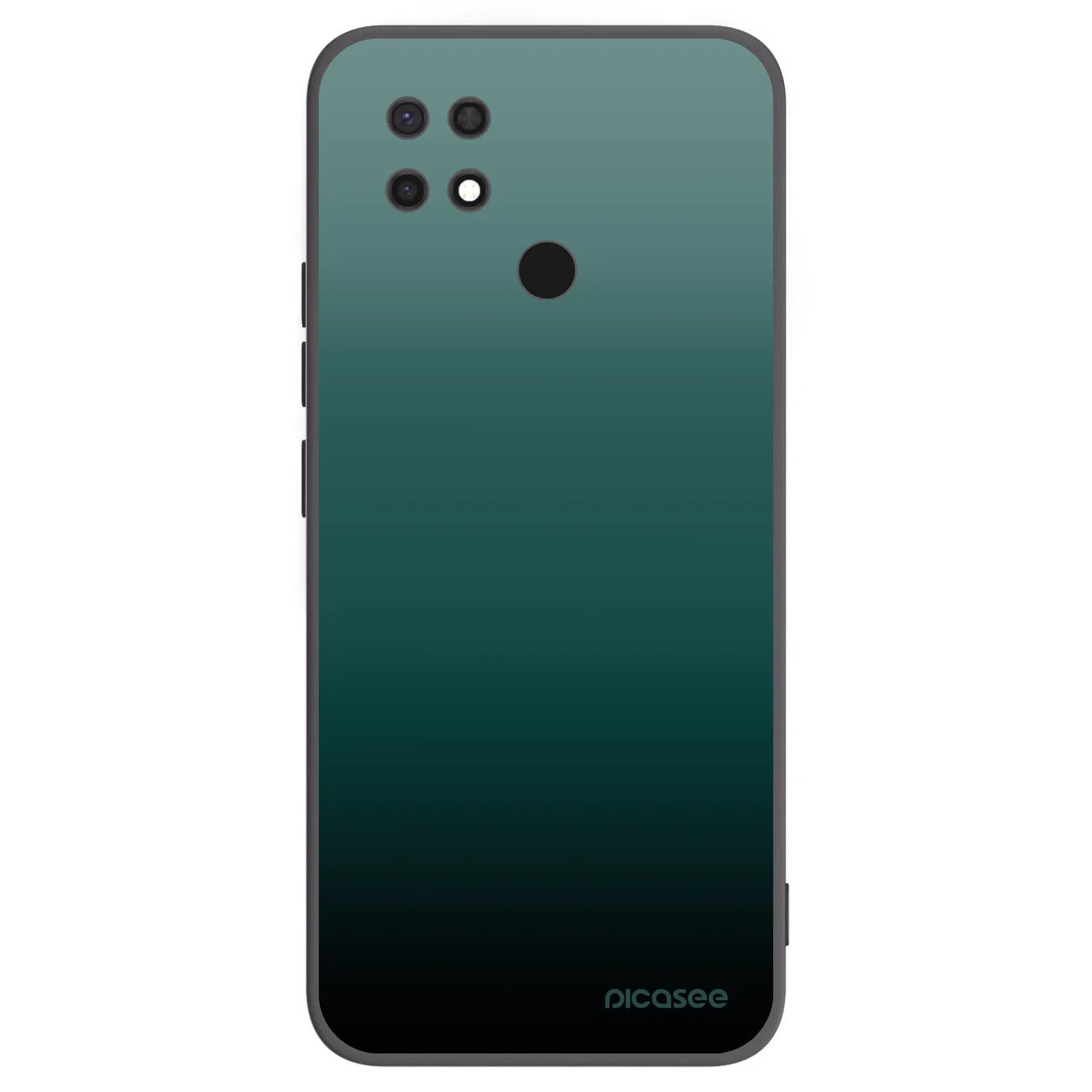 Picasee Μαύρη θήκη σιλικόνης για Xiaomi Redmi 10C - Verdant Fade
