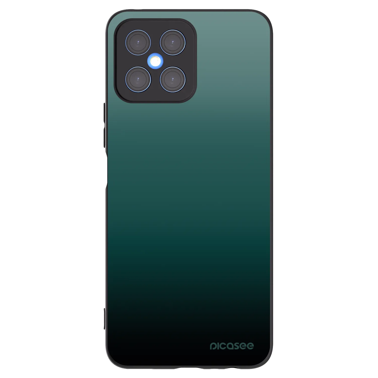 Picasee Μαύρη θήκη σιλικόνης για Honor X8 4G - Verdant Fade