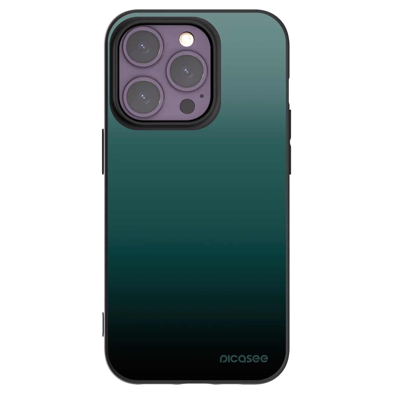 Picasee Μαύρη θήκη σιλικόνης για Apple iPhone 14 Pro - Verdant Fade