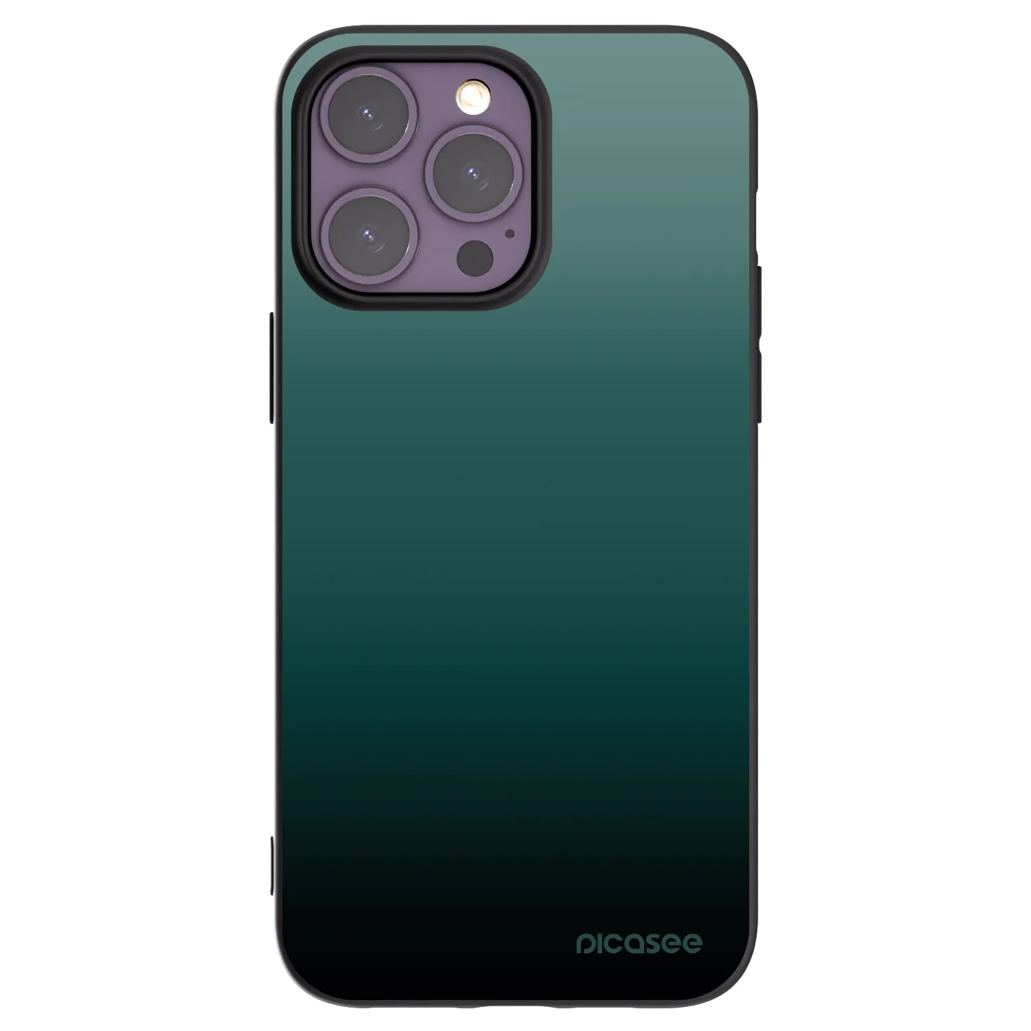 Picasee Μαύρη θήκη σιλικόνης για Apple iPhone 14 Pro Max - Verdant Fade