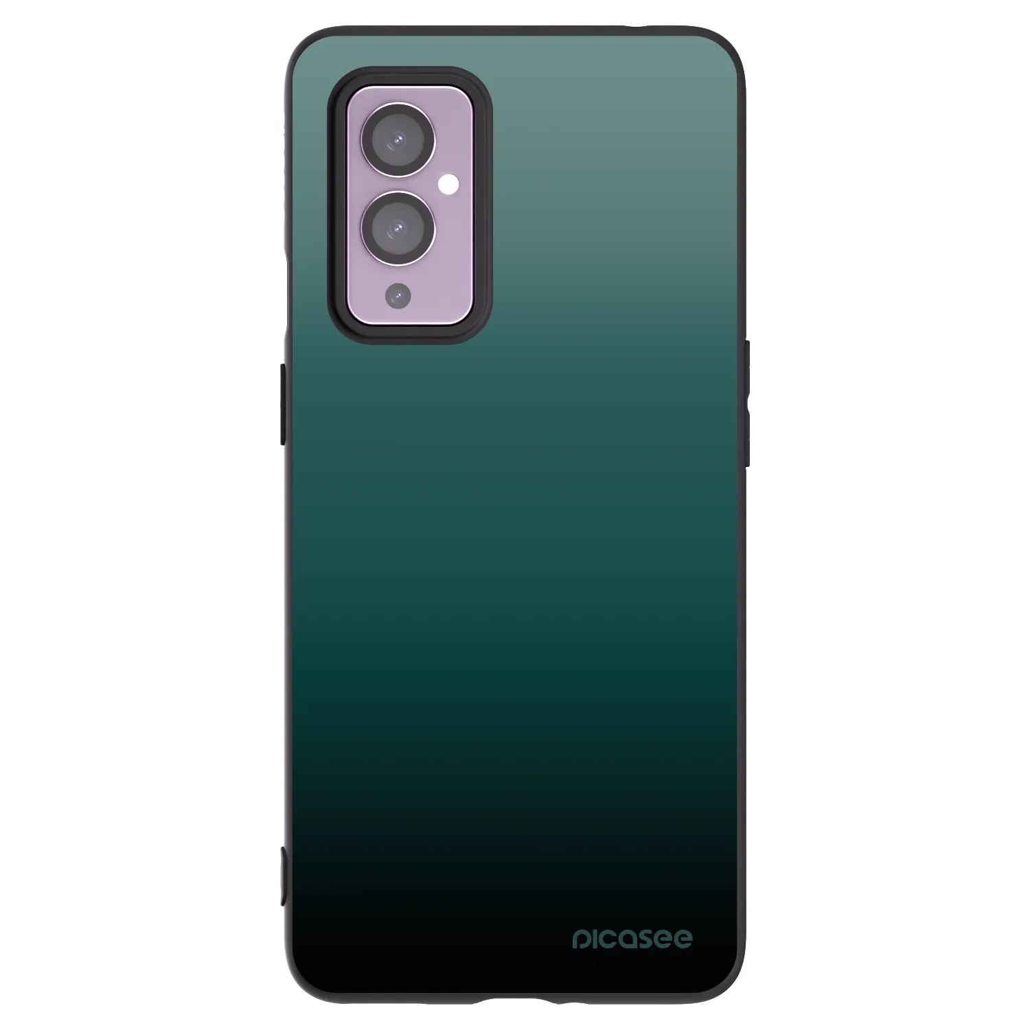 Picasee Μαύρη θήκη σιλικόνης για OnePlus 9 - Verdant Fade