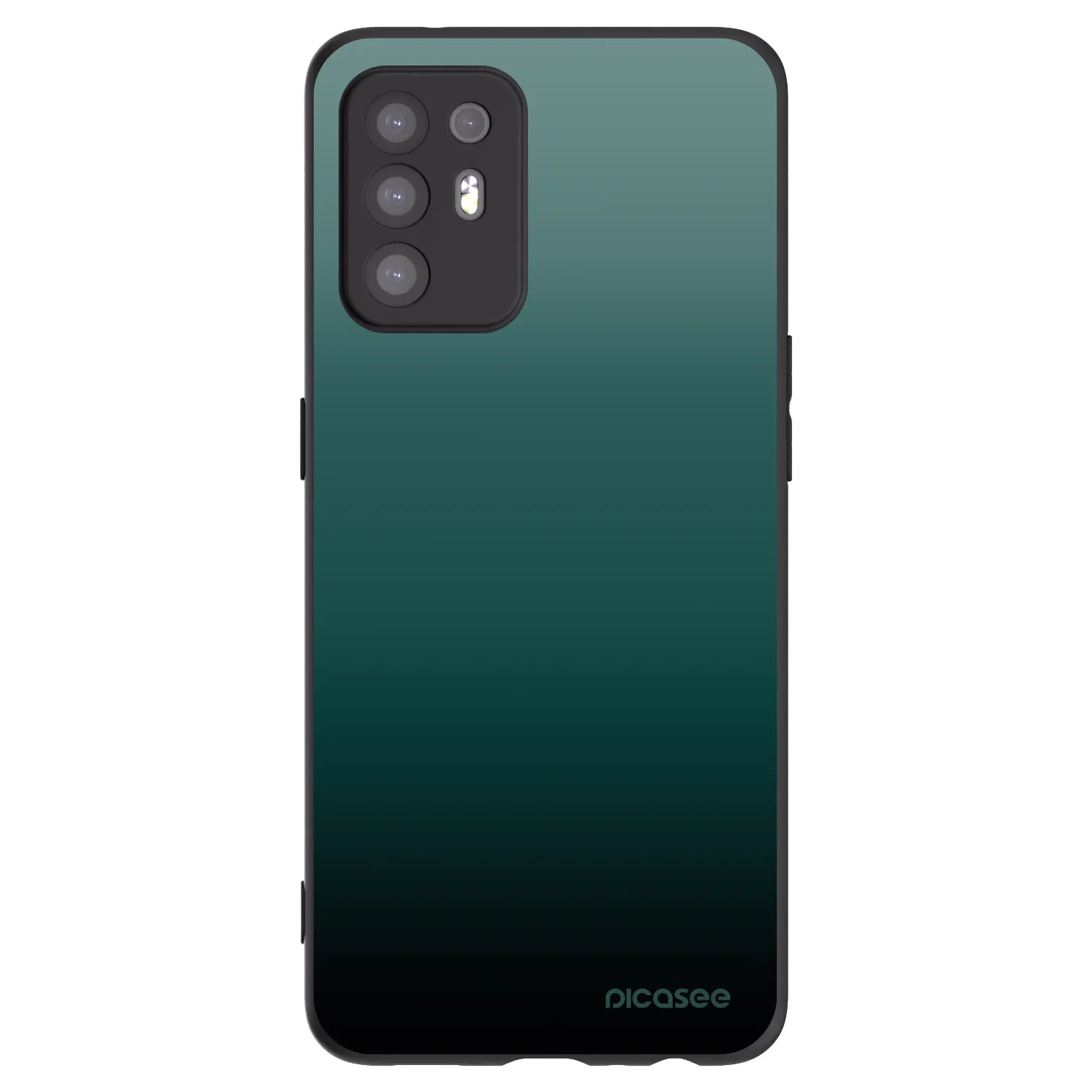 Picasee Μαύρη θήκη σιλικόνης για OPPO A94 5G - Verdant Fade