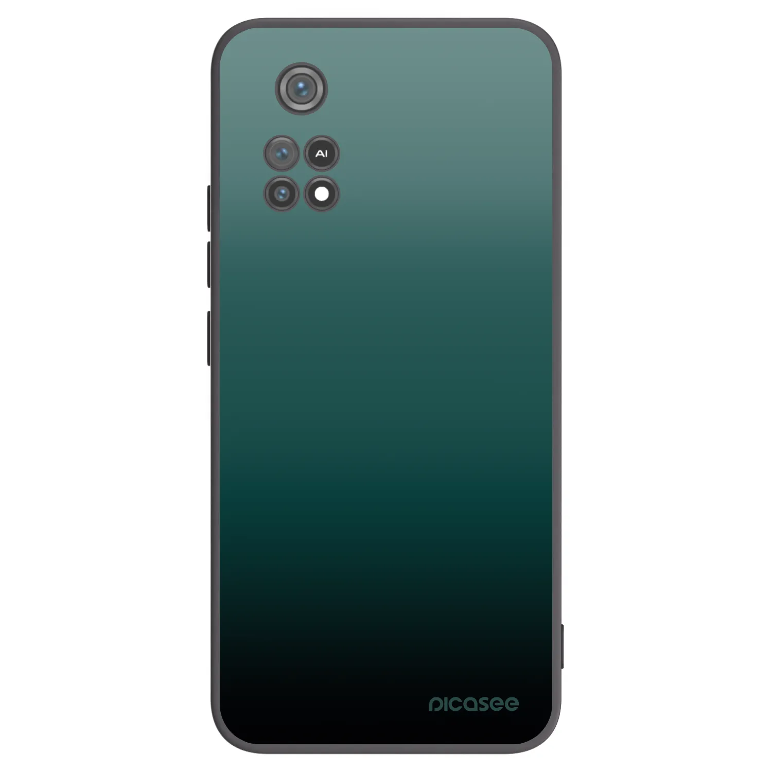Picasee Μαύρη θήκη σιλικόνης για Xiaomi Poco M4 Pro - Verdant Fade